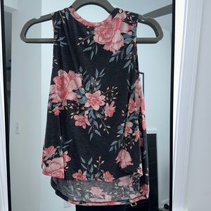 Billabong Floral Open Back Tank